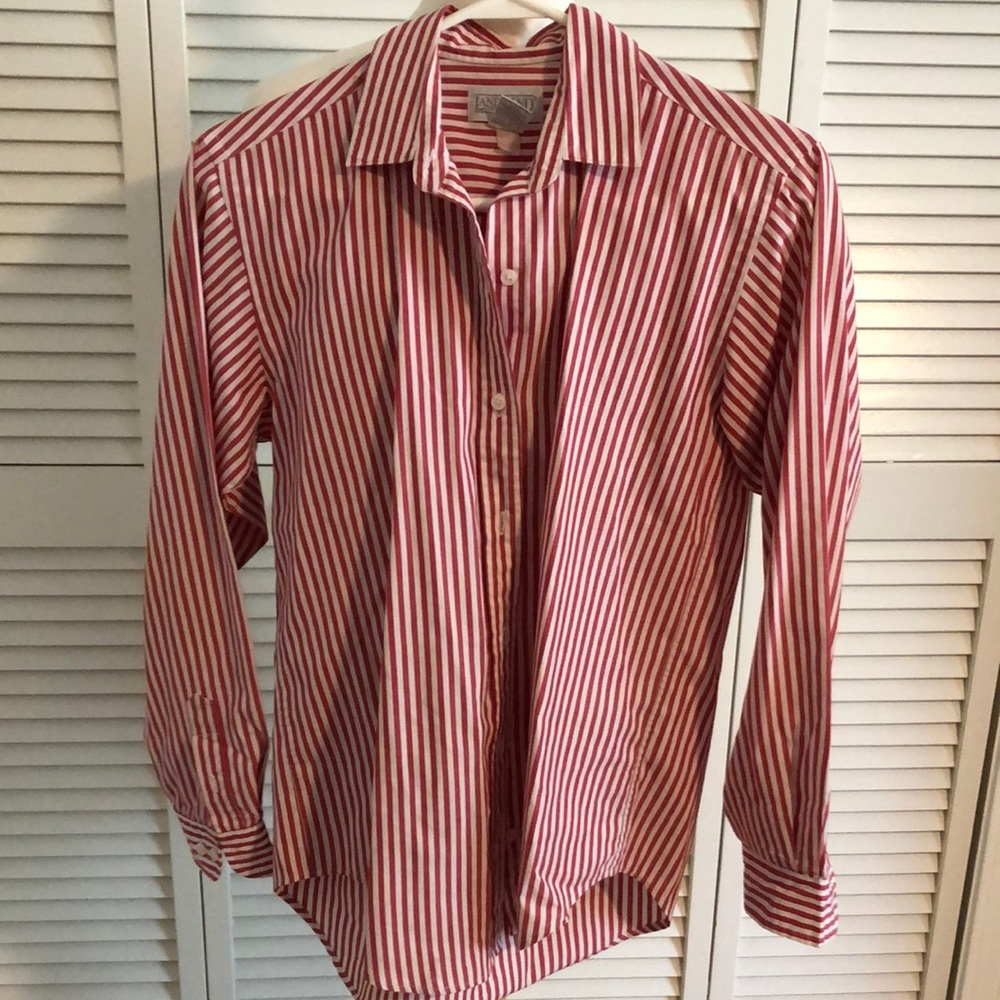 Lands End stripe blouse